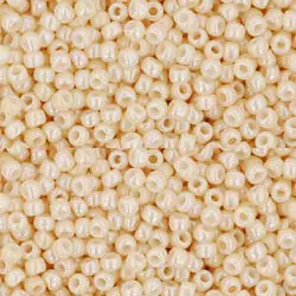 Toho ROUND 15/0 Seed Beads OPAQUE LUSTER LT. BEIGE